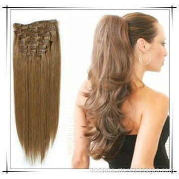 2011 hot sale clip on humanhair extensions